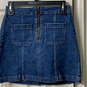 Madewell Zip Jean Skirt “25 70s styled 🪩